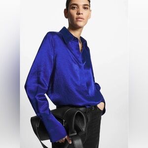 COS crinkled crepe shirt, size 4